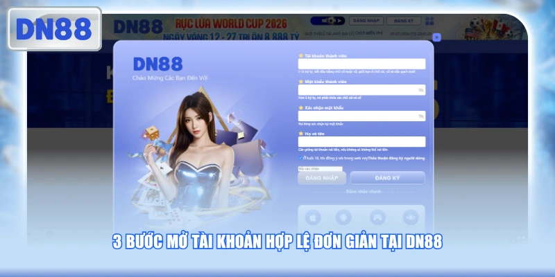 Mở tài khoản DN88